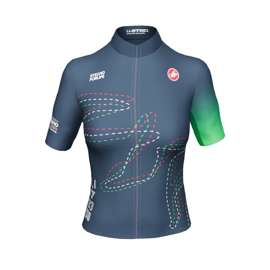 Cycling Jersey Woman Belgian Blue